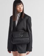 Medium Padded Re-Nylon Shoulder Bag - Image 7